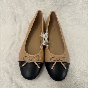 J. Crew Beige and Black Loafers